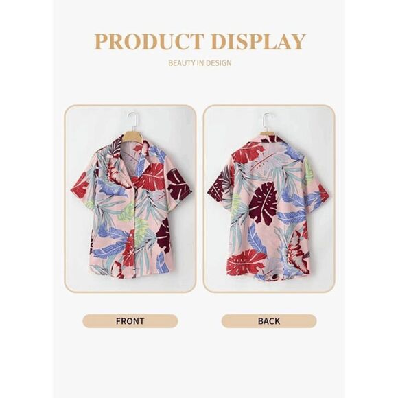 Women's Hawaiian Short Sleeve Shirt - NWOT - Picture 4 of 4